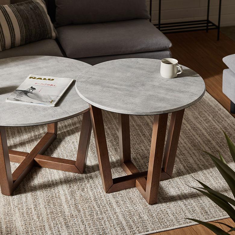 ガーフィールド サイドテーブル コーヒーテーブル RF1905 サイドウェイ コーヒーテーブル / オーク材 オイル仕上げCarl