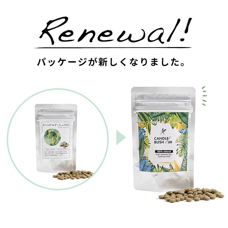 お得な4個セット キャンドルブッシュ 100パーセント配合 キャンドルブッシュ100 粒タイプ 200粒入り サプリメント cb100-200-4 | ブランド登録なし | 15