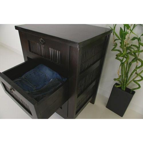 アジアン家具 アジアン家具チェスト バンブータンス3D ライトブラウン色 0113 アジア工房 CC3D-LBR | ブランド登録なし | 03