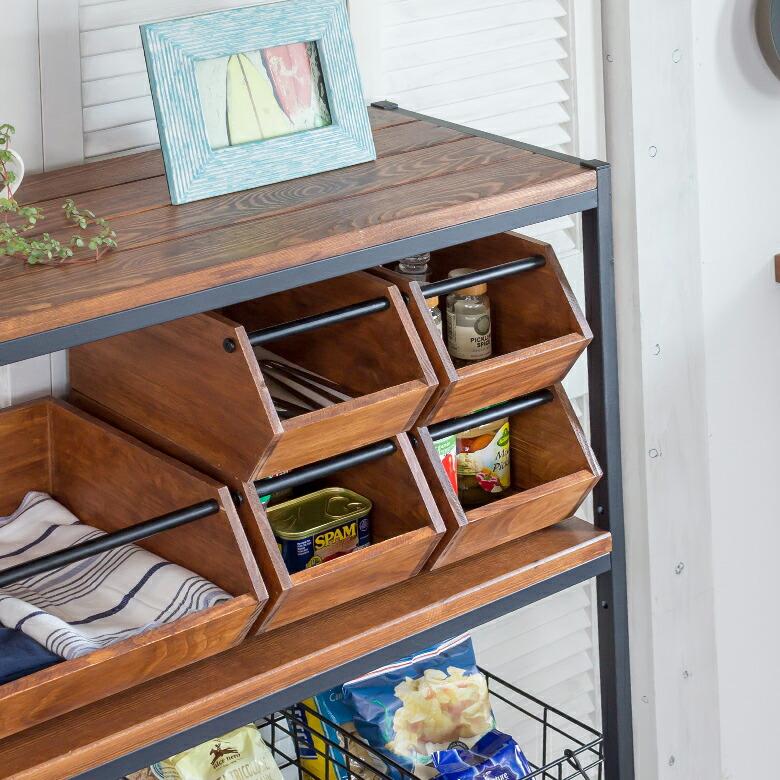 古道具 木製収納ボックス 金属ラッチ付き コンテナ ヴィンテージ 木製収納ボックス 金属ラッチ付き - メルカリ