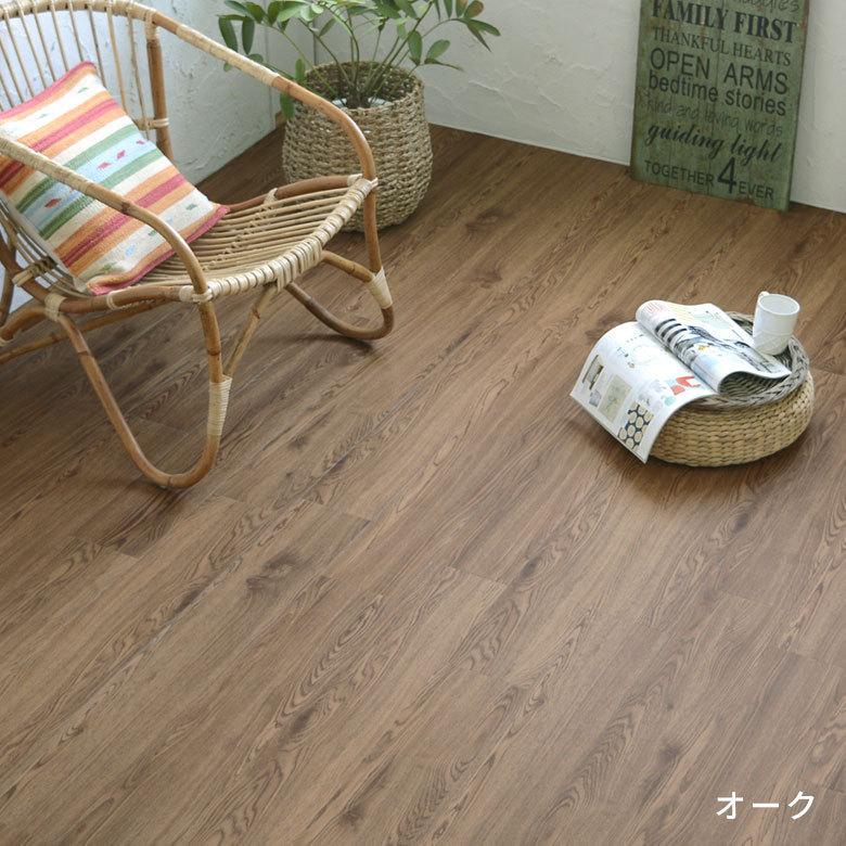 フロアタイル 置くだけ シート マット 敷くだけ タイル フローリング材 床材 カーペット DIY リフォーム 木目調 ウッド 12枚セット トイレ 玄関 cl-lf-2 | ブランド登録なし | 13