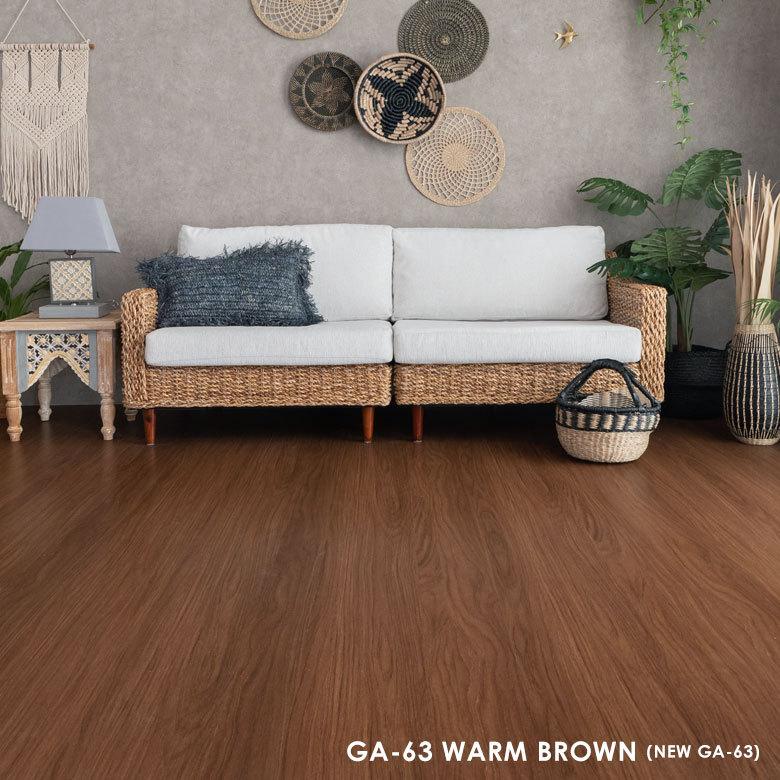 ウッドカーペット 4.5畳 江戸間 260×260cm フローリングカーペット 軽量 DIY 簡単 敷くだけ 床材 リフォーム 1梱包 cpt-ga-60-e45 | ELEMENTS（インテリア） | 15