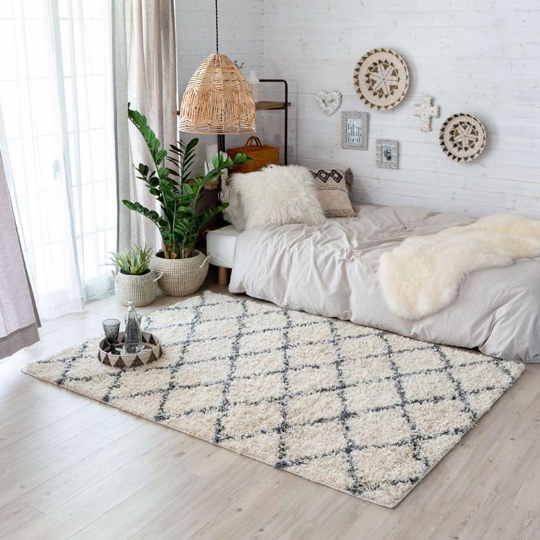 ラグ マット カーペット 約130×190cm エジプト製 ベニオワレン風 ラグ マット カーペット 約130×190cm エジプト製 ベニオワレン風
