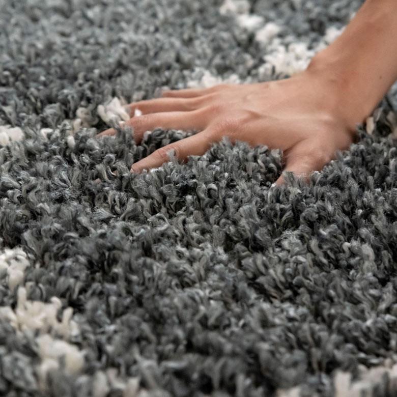 ラグ マット カーペット 約130×190cm エジプト製 ベニオワレン風 ホワイト グレー ジグザグ 敷物 絨毯 北欧 インテリア eg84042 | ELEMENTS（インテリア） | 05