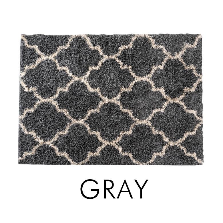 ラグ マット カーペット 約130×190cm エジプト製 モロッカン柄 モノトーン ウィルトン織 敷物 絨毯 北欧 インテリア eg84043 | ELEMENTS（インテリア） | 05