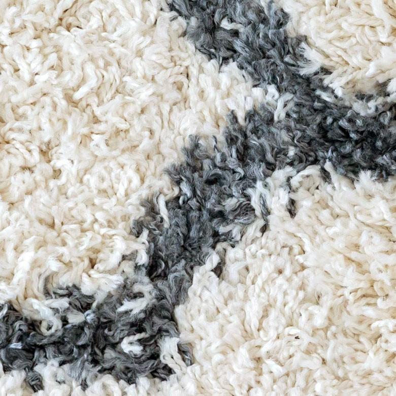 ラグ マット カーペット 約130×190cm エジプト製 モロッカン柄 モノトーン ウィルトン織 敷物 絨毯 北欧 インテリア eg84043 | ELEMENTS（インテリア） | 09