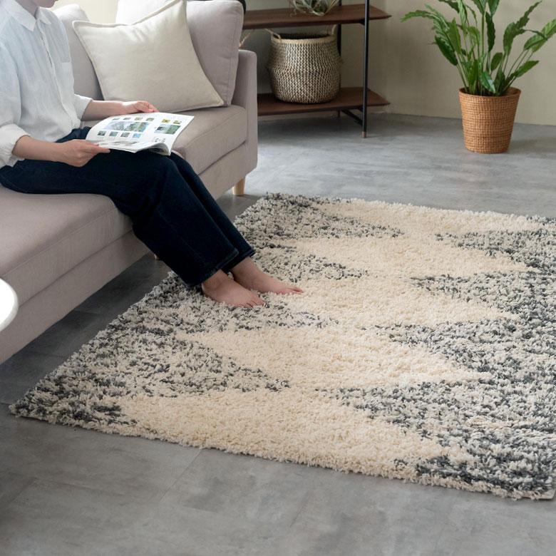ラグ マット カーペット ダイヤ柄 ダイヤモンド 約130×190cm ラグ マット カーペット ダイヤ柄 ダイヤモンド 約130×190cm