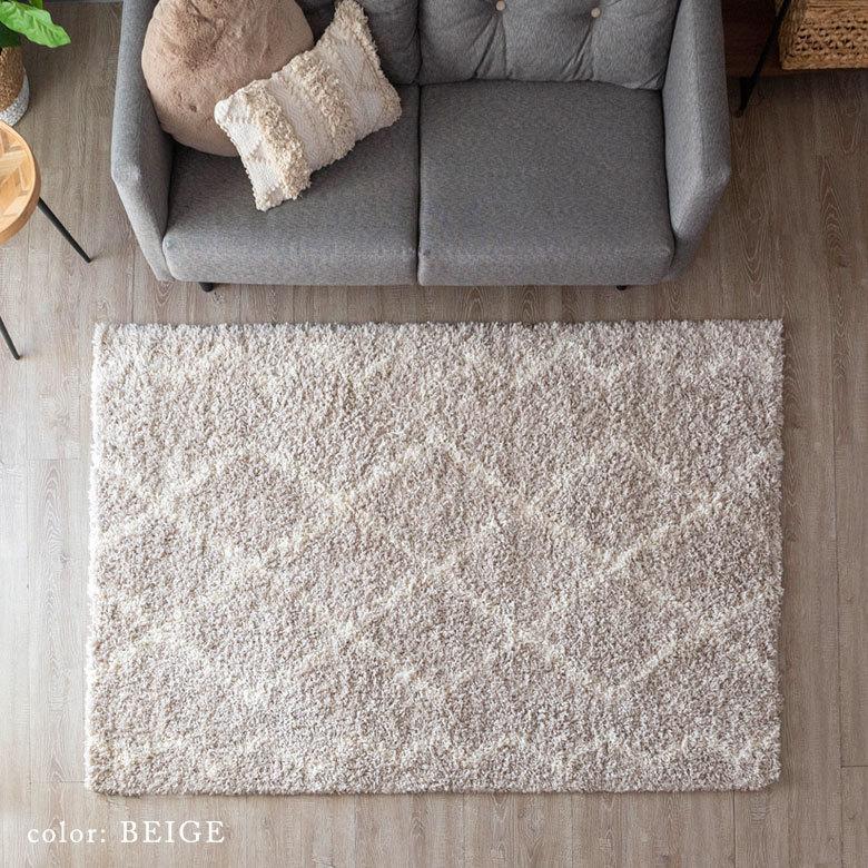 ラグ ラグマット 約 130×190cm ベニオワレン風 エジプト製 長方形 モロッカン ナチュラル アイボリー ベージュ eg84045 | ELEMENTS（インテリア） | 19