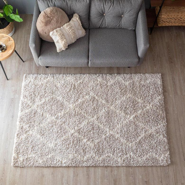 ラグ ラグマット 約 130×190cm ベニオワレン風 エジプト製 長方形 モロッカン ナチュラル アイボリー ベージュ eg84045 | ELEMENTS（インテリア） | 04