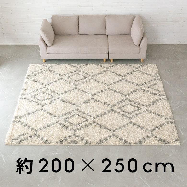 ラグ ラグマット 約 200×250cm ベニオワレン風 エジプト製 アイボリー カーペット 長方形 おしゃれ 絨毯 じゅうたん オールシーズン eg84046 | ELEMENTS（インテリア） | 13