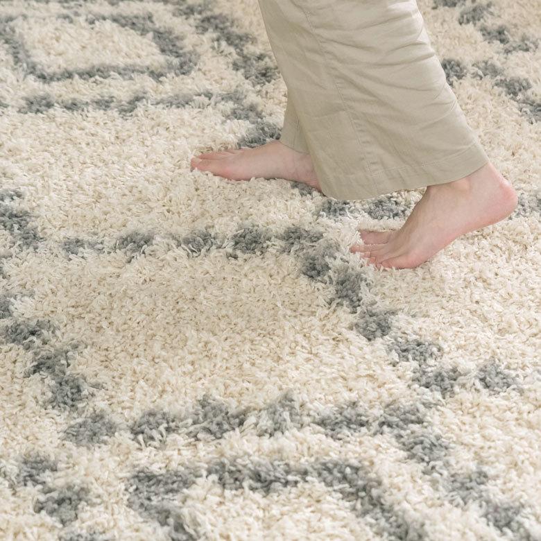 ラグ ラグマット 約 200×250cm ベニオワレン風 エジプト製 アイボリー カーペット 長方形 おしゃれ 絨毯 じゅうたん オールシーズン eg84046 | ELEMENTS（インテリア） | 06