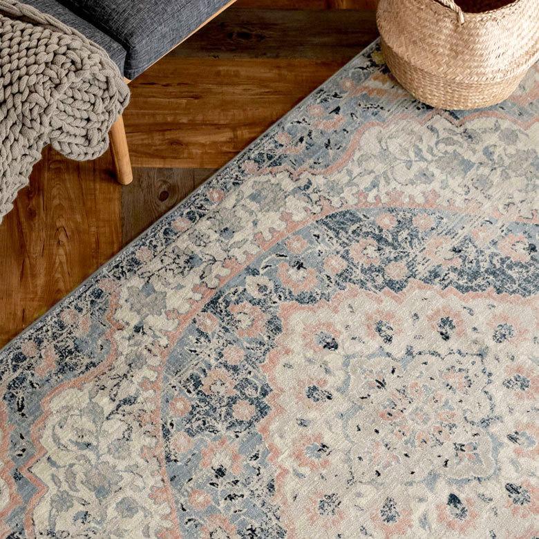 ラグ マット カーペット 約130×190cm エジプト製 メダリオン柄 ウィルトン織 敷物 絨毯 北欧 インテリア eg84050 | ブランド登録なし | 14