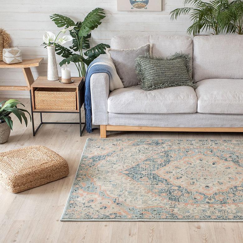 ラグ マット カーペット 約130×190cm エジプト製 メダリオン柄 ウィルトン織 敷物 絨毯 北欧 インテリア eg84050 | ブランド登録なし | 04