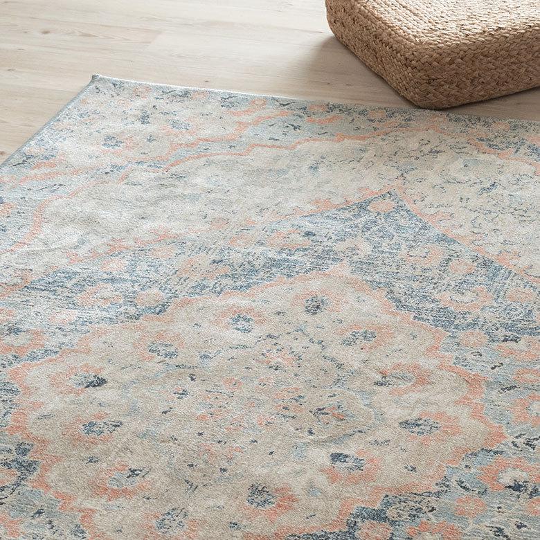 ラグ マット カーペット 約130×190cm エジプト製 メダリオン柄 ウィルトン織 敷物 絨毯 北欧 インテリア eg84050 | ブランド登録なし | 06