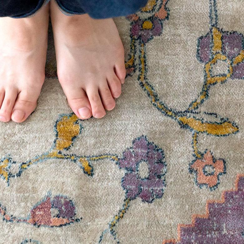 ラグ ラグマット 約 130×190cm ベニオワレン風 エジプト製 長方形 ペルシャ 絨毯風 オリエンタル アンティーク風  eg84052 | ブランド登録なし | 01