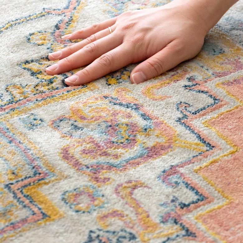 ラグ ラグマット 約 130×190cm ベニオワレン風 エジプト製 長方形 ペルシャ 絨毯風 オリエンタル アンティーク風  eg84052 | ブランド登録なし | 04