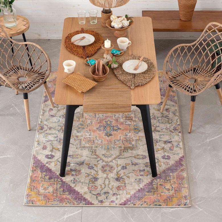 ラグ ラグマット 約 130×190cm ベニオワレン風 エジプト製 長方形 ペルシャ 絨毯風 オリエンタル アンティーク風  eg84052 | ブランド登録なし | 05