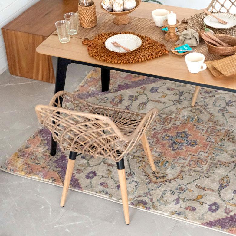 ラグ ラグマット 約 130×190cm ベニオワレン風 エジプト製 長方形 ペルシャ 絨毯風 オリエンタル アンティーク風  eg84052 | ブランド登録なし | 08