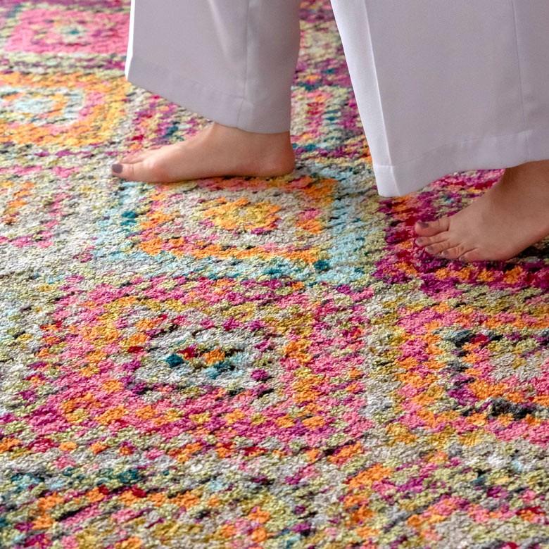 ラグ マット カーペット 約130×190cm エジプト製 マルチカラー ウィルトン織 敷物 絨毯 北欧 インテリア eg84061 | ブランド登録なし | 07