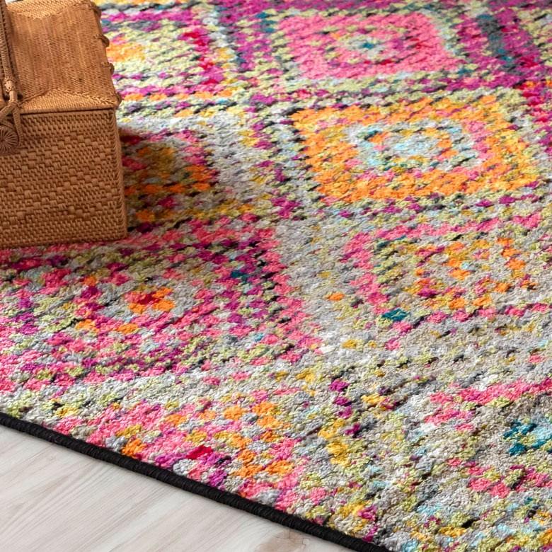 ラグ マット カーペット 約130×190cm エジプト製 マルチカラー ウィルトン織 敷物 絨毯 北欧 インテリア eg84061 | ブランド登録なし | 08