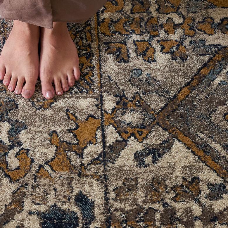 ラグ マット エジプト製 ペルシャ パッチワーク アンティーク風 絨毯 じゅうたん カーペット おしゃれ 敷物 ヴィンテージ風 オリエンタル 柄  アジアン eg84102 | ブランド登録なし | 10