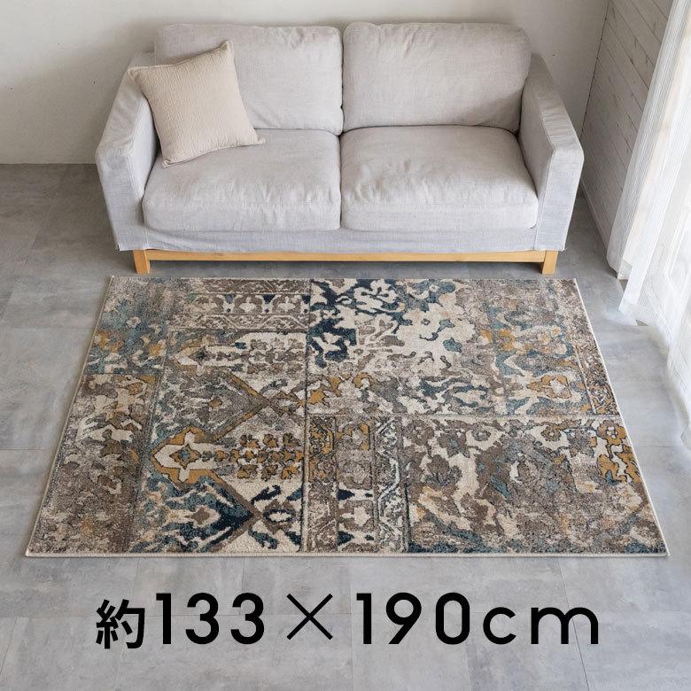 ラグ マット エジプト製 ペルシャ パッチワーク アンティーク風 絨毯 じゅうたん カーペット おしゃれ 敷物 ヴィンテージ風 オリエンタル 柄  アジアン eg84102 | ブランド登録なし | 13