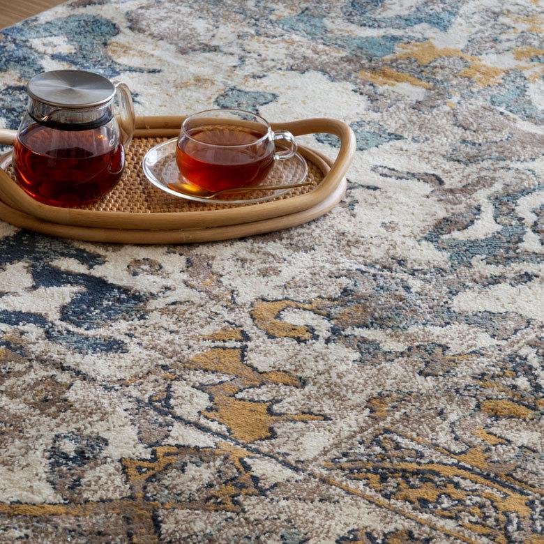 ラグ マット エジプト製 ペルシャ パッチワーク アンティーク風 絨毯 じゅうたん カーペット おしゃれ 敷物 ヴィンテージ風 オリエンタル 柄  アジアン eg84102 | ブランド登録なし | 14