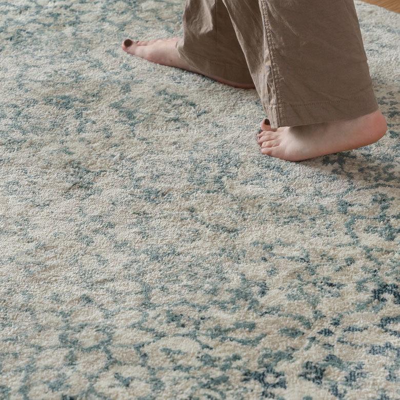 ラグ マット エジプト製 ペルシャ フラワー 花 アンティーク風 絨毯 じゅうたん カーペット おしゃれ 敷物 ヴィンテージ風 オリエンタル 柄  西海岸  eg84103 | ELEMENTS（インテリア） | 10