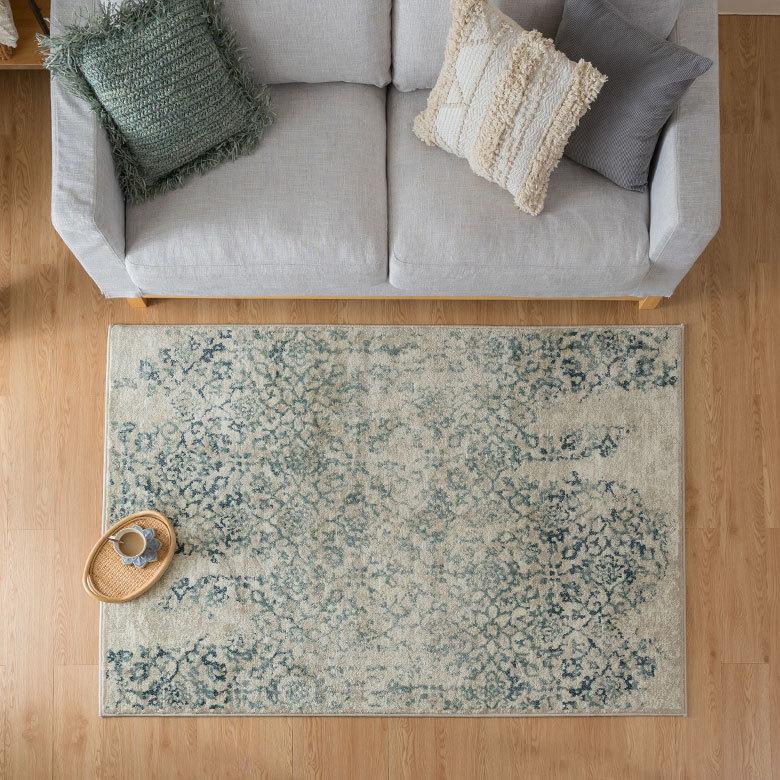 ラグ マット エジプト製 ペルシャ フラワー 花 アンティーク風 絨毯 じゅうたん カーペット おしゃれ 敷物 ヴィンテージ風 オリエンタル 柄  西海岸  eg84103 | ELEMENTS（インテリア） | 11