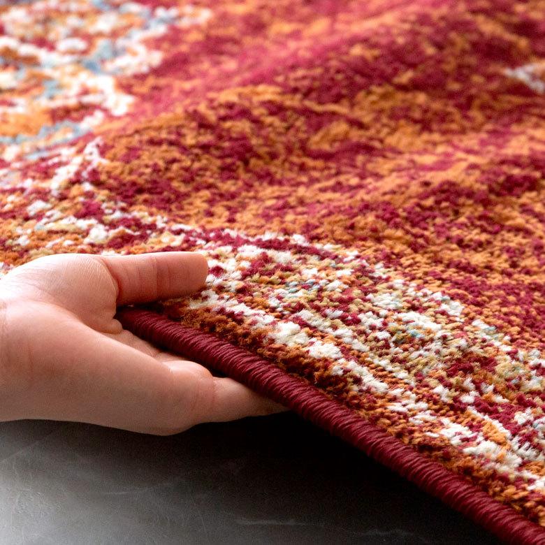 ラグ マット 約 130×190cm ペルシャ 絨毯 風 アンティーク風 カーペット 長方形 おしゃれ オールシーズン クラシック エスニック オリエンタル eg8410 | ELEMENTS（インテリア） | 14