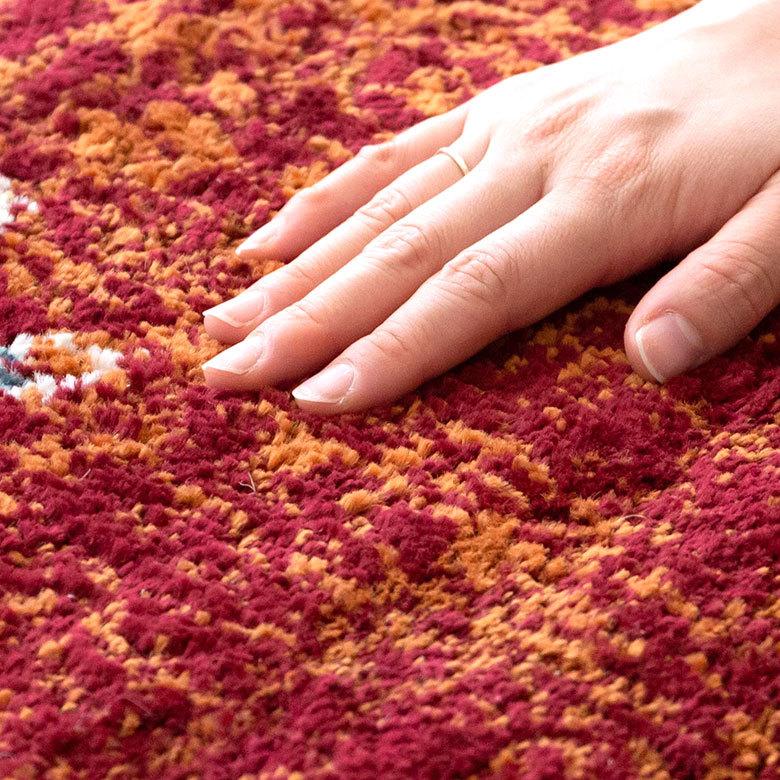 ラグ マット 約 130×190cm ペルシャ 絨毯 風 アンティーク風 カーペット 長方形 おしゃれ オールシーズン クラシック エスニック オリエンタル eg8410 | ELEMENTS（インテリア） | 06