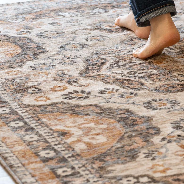 ラグ マット オリエンタル柄 ペルシャ 約130×190cm 長方形 絨毯 メダリオン アンティーク カーペット おしゃれ 敷物 eg84110 | ELEMENTS（インテリア） | 14