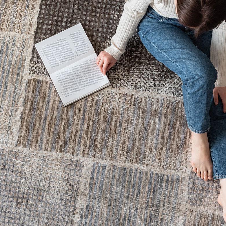 ラグ マット 約 130×180cm ペルシャ 絨毯 風 幾何学模様 アンティーク風 カーペット おしゃれ オールシーズン クラシック エスニック オリエンタル eg84111 | ブランド登録なし | 02