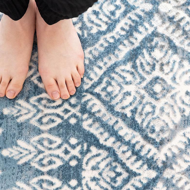 ラグ マット 約 130×190cm ペルシャ 絨毯 風 アンティーク風 カーペット 長方形 おしゃれ オールシーズン エレガント エスニック オリエンタル eg84120 | ELEMENTS（インテリア） | 01