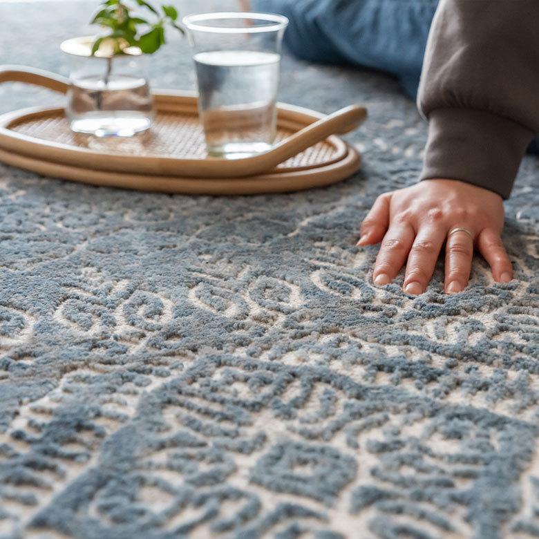 ラグ マット 約 130×190cm ペルシャ 絨毯 風 アンティーク風 カーペット 長方形 おしゃれ オールシーズン エレガント エスニック オリエンタル eg84120 | ELEMENTS（インテリア） | 14