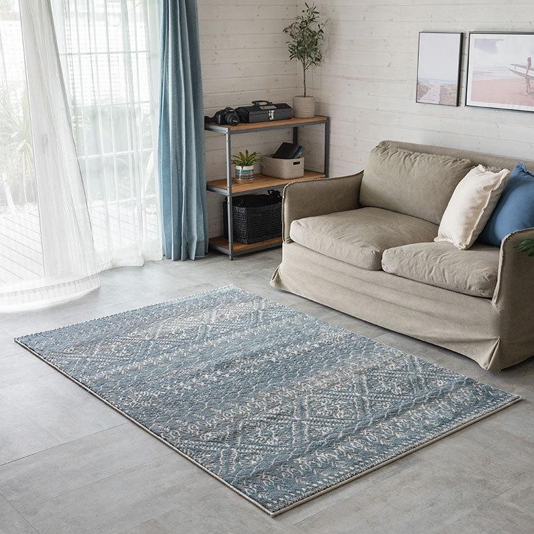 ラグ マット 約 130×190cm ペルシャ 絨毯 風 アンティーク風 カーペット 長方形 おしゃれ オールシーズン エレガント エスニック オリエンタル eg84120 | ELEMENTS（インテリア） | 18