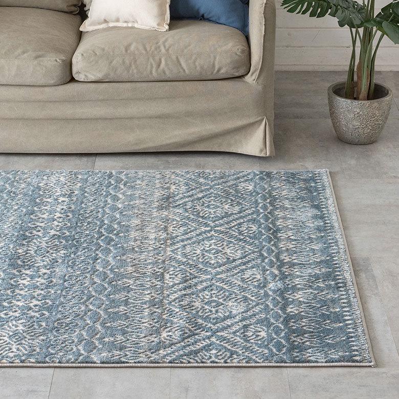 ラグ マット 約 130×190cm ペルシャ 絨毯 風 アンティーク風 カーペット 長方形 おしゃれ オールシーズン エレガント エスニック オリエンタル eg84120 | ELEMENTS（インテリア） | 03