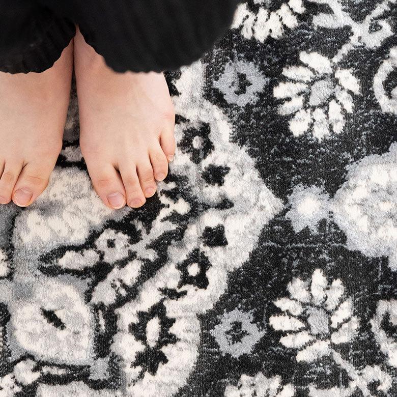 ラグ マット 約 130×190cm ペルシャ 絨毯 風 幾何学模様 アンティーク風 カーペット おしゃれ オールシーズン クラシック エスニック オリエンタル eg84121 | ELEMENTS（インテリア） | 01