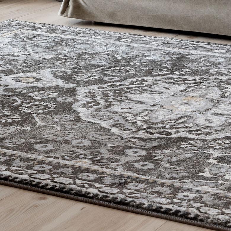 ラグ マット 約 130×190cm ペルシャ 絨毯 風 幾何学模様 アンティーク風 カーペット おしゃれ オールシーズン クラシック エスニック オリエンタル eg84121 | ELEMENTS（インテリア） | 06