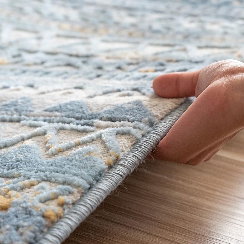 ラグ マット 130×190cm エジプト製 ペルシャ 絨毯風 幾何学模様  ウィルトン織 アンティーク風 じゅうたん カーペット おしゃれ 敷物  長方形 西海岸  eg84122 | ELEMENTS（インテリア） | 14