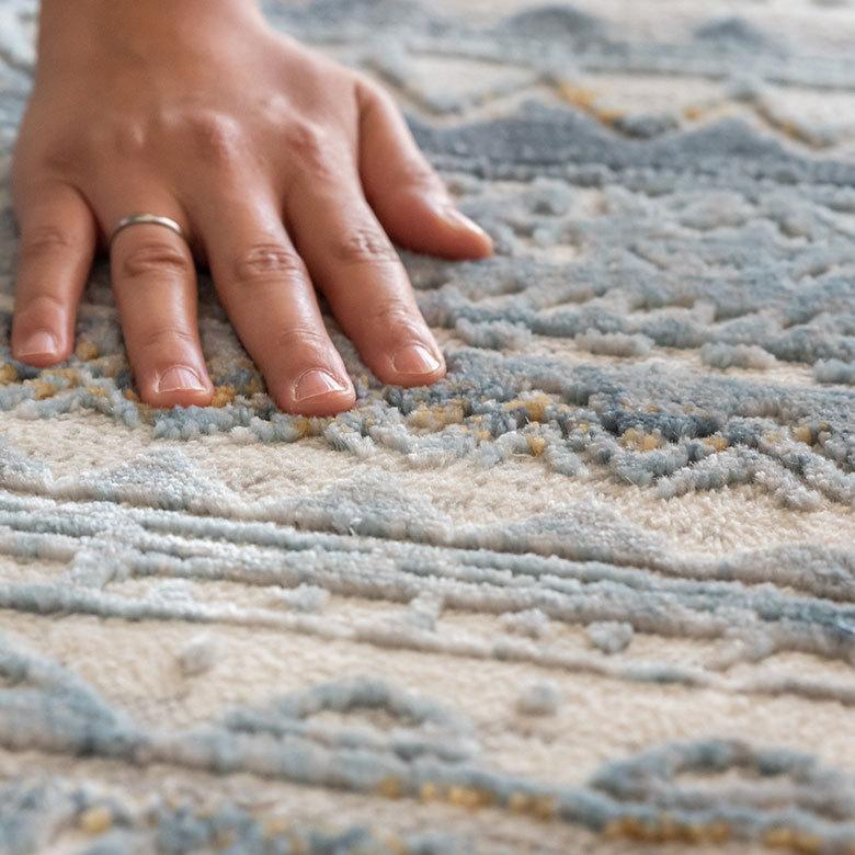 ラグ マット 130×190cm エジプト製 ペルシャ 絨毯風 幾何学模様  ウィルトン織 アンティーク風 じゅうたん カーペット おしゃれ 敷物  長方形 西海岸  eg84122 | ELEMENTS（インテリア） | 02