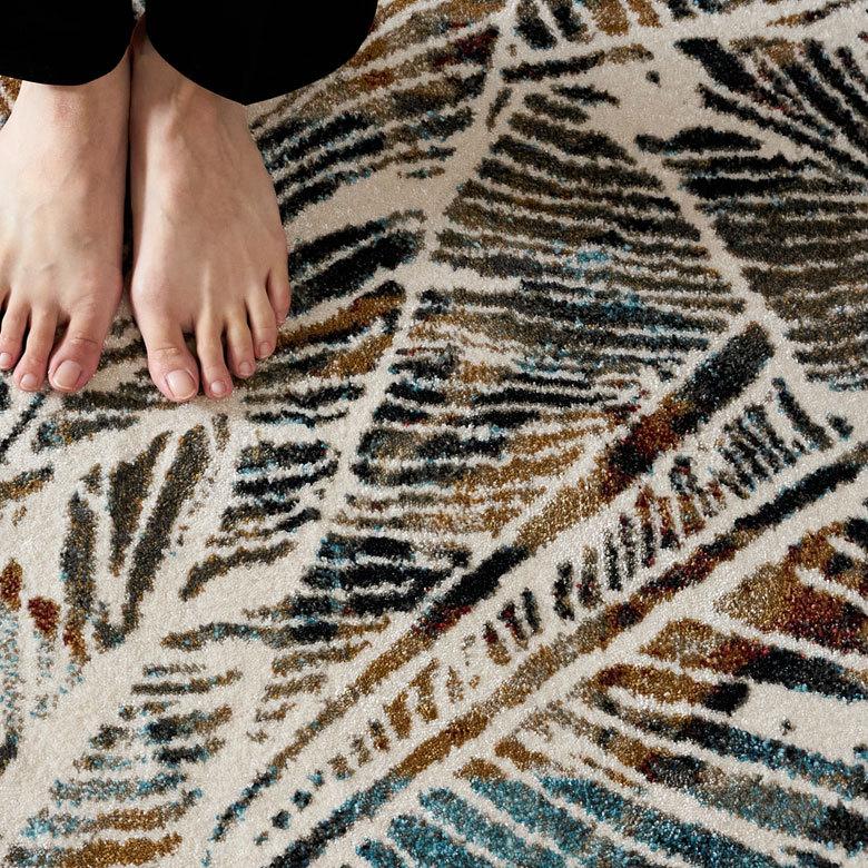 ラグ マット エジプト製 ペルシャ リーフ ボタニカル アンティーク風 絨毯 じゅうたん カーペット おしゃれ 敷物 ヴィンテージ風 リゾート 柄  西海岸  eg84131 | ELEMENTS（インテリア） | 10