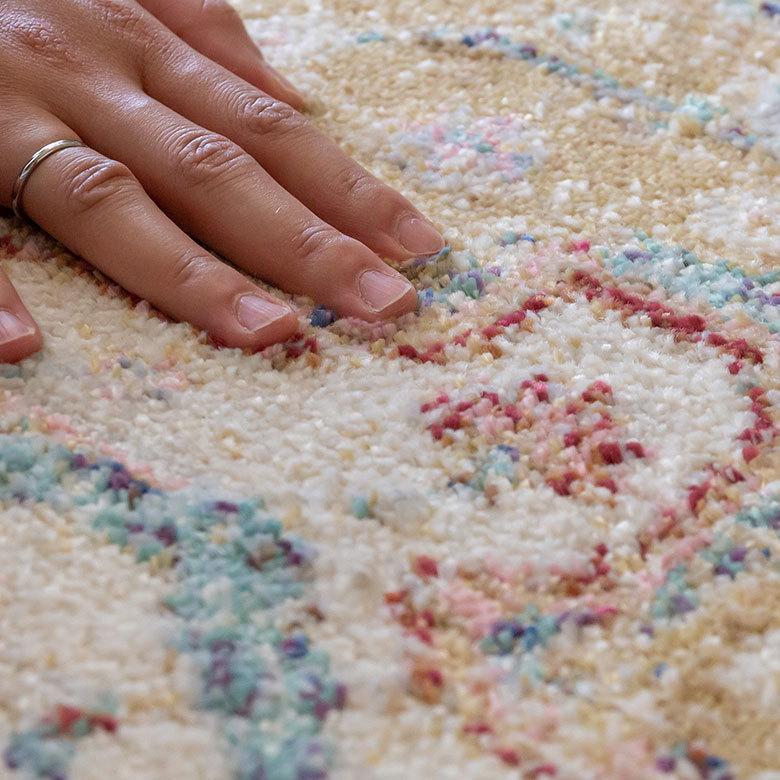 ラグ マット 130×190cm エジプト製 ペルシャ 絨毯 幾何学模様  ウィルトン織 アンティーク 風 じゅうたん カーペット おしゃれ 敷物  長方形 アジアン  eg84142 | ブランド登録なし | 02