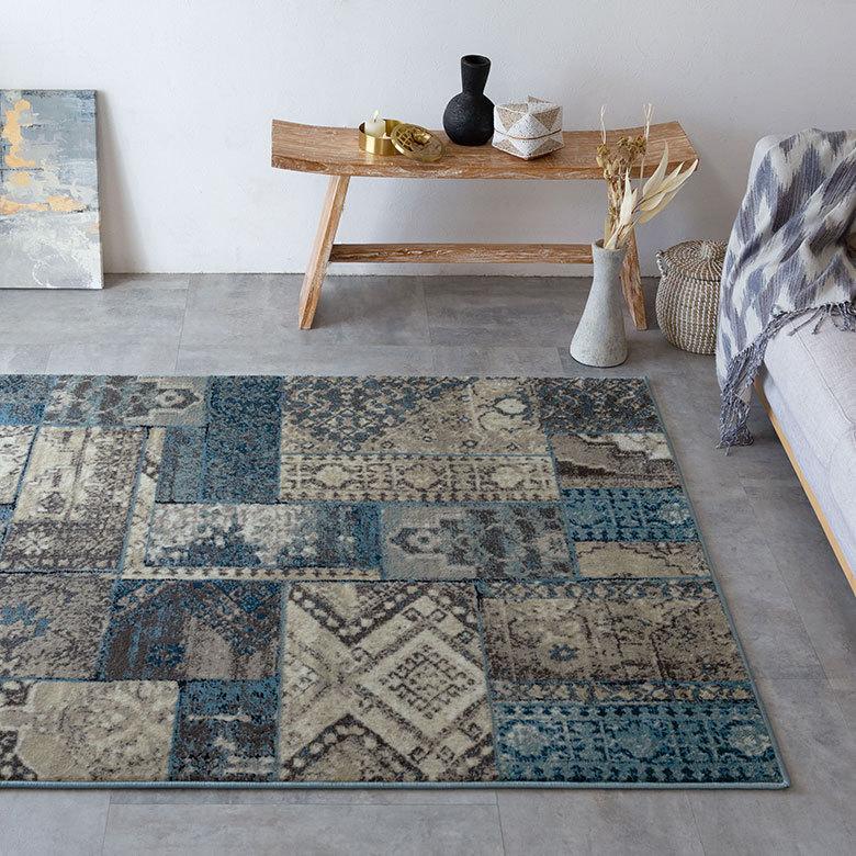 ラグ ラグマット 約 133×190 cm ヴィンテージ風 ビンテージ風 ラグ ラグマット 約 133×190 cm ヴィンテージ風 ビンテージ風