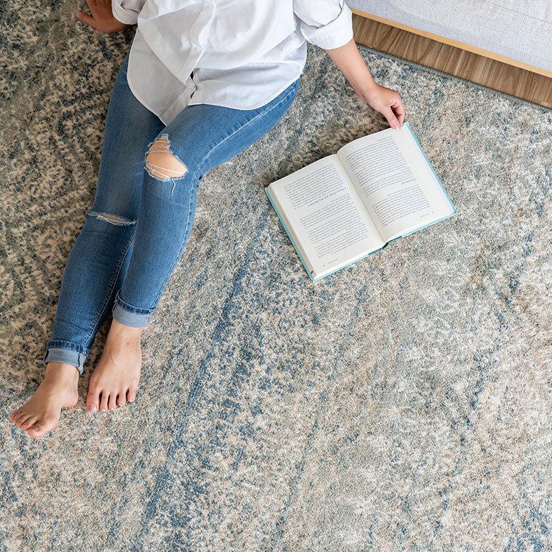 ラグ マット 130×190cm エジプト製 ペルシャ 絨毯風 幾何学模様  ウィルトン織 アンティーク風 じゅうたん カーペット おしゃれ 敷物  長方形 西海岸  eg84162 | ELEMENTS（インテリア） | 10