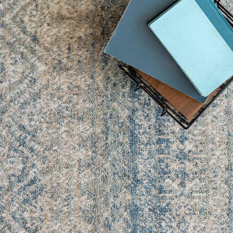 ラグ マット 130×190cm エジプト製 ペルシャ 絨毯風 幾何学模様  ウィルトン織 アンティーク風 じゅうたん カーペット おしゃれ 敷物  長方形 西海岸  eg84162 | ELEMENTS（インテリア） | 16