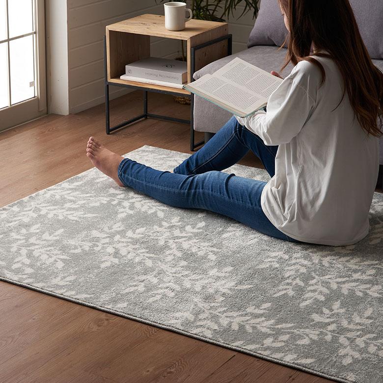 ラグ マット ウィルトン織 リーフ ボタニカル 約 130×190cm 長方形 カーペット ペルシャ 絨毯 風 オールシーズン おしゃれ 北欧 オリエンタル 西海岸 eg84275 | ELEMENTS（インテリア） | 16