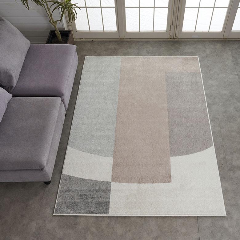 ラグ マット ウィルトン織 幾何学 模様 エジプト製 約 130×190cm 長方形 オールシーズン 春 夏 秋 冬 おしゃれ 北欧 ジオメトリック モダン 西海岸 eg84278 | ELEMENTS（インテリア） | 16