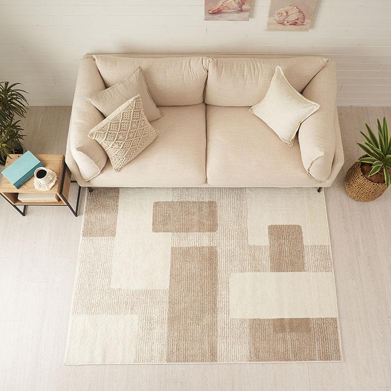 ラグ マット ウィルトン織 幾何学 模様 エジプト製 約 130×190cm 長方形 オールシーズン 春 夏 秋 冬 おしゃれ 北欧 ジオメトリック モダン 西海岸 eg84280 | ELEMENTS（インテリア） | 16