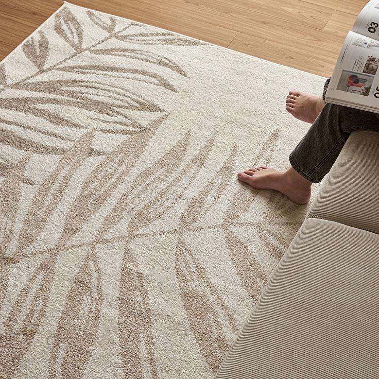 ラグ マット ウィルトン織 リーフ 柄 約 130×190cm 長方形 カーペット ペルシャ 絨毯 風 オールシーズン おしゃれ 北欧 リゾート モダン 西海岸 eg84306 | ELEMENTS（インテリア） | 13